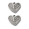 304 Stainless Steel Pendants, Heart Wing Charms, Anti-Tarnish, Stainless Steel Color, 16x18x3mm, Hole: 1.8mm