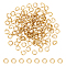 120Pcs 304 Stainless Steel Open Jump Rings, Golden, 21 Gauge, 3.5x0.7mm, Inner Diameter: 2.1mm