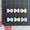 Opaque Resin Decoden Cabochons, Bowknot, Mixed Color, 9x14x6.5mm