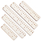 1 Set Wooden Rulers, Rectangle, Floral White, 95~202x29x4.5mm, 5pcs/set