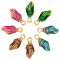 UNICRAFTALE 8pcs 4 Colors Spiral Shell Pendants Stainless Steel Charms with Enamel Golden Shell Pattern Pendant for Necklace Jewelry Making