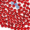 Glass Hotfix Rhinestone, Grade AA, Flat Back & Faceted, Half Round, Light Siam, SS30, 6.3~6.5mm, about 288pcs/bag