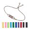 Stainless Steel Column Slider Bracelets, Essential Oil Diffuser Bracelets for Women, with Perfume Pads, Cloud, 9-1/8 inch(23cm)