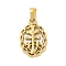 304 Stainless Steel Pendants, Caravaca Cross, Golden, 23.5x15.5x2.5mm, Hole: 5.5x3.5mm