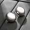 Brass Stud Earrings, Oval, Platinum, 22.5x20.5mm