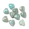 Natural Amazonite Beads, Faceted, Heart, 8x8x4.5mm, Hole: 1mm