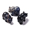Natural Sodalite Display Decorations, Home Decoration Supplies, Polar Bear, 34~36x48~50x26~28mm