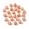 Opaque Acrylic Beads, Imitation Gemstone, Cube, Two Tone, Light Salmon, 17x15.5x15.5mm, Hole: 3mm