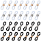 SUNNYCLUE 1 Box 120Pcs Eyeglasses Strap Ends Small Eyeglass Chain Connector Sports Spectacle End Silicone Adjustable Anti-Slip Rubber Connectors for Eye Glasses Holder Loop Necklace Chain Sunglasses