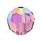 Preciosa® Crystal Beads, Czech Crystal, 451 19 602 Round, 20050 200 Amethyst AB, 4mm, Hole: 1mm