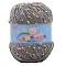 Polyester Yarn, Tweed Yarn, for Sweater Hat, for Knitting Crochet Supplies, Dark Gray, 2mm, about 85.30 Yards(78m)/Skein