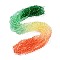 Transparent Painted Glass Beads Strands, Faceted, Rondelle, Colorful, 6x5mm, Hole: 1mm, about 80~85pcs/strand, 38~40cm