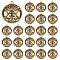 30Pcs Tibetan Style Hollow Alloy Pendants, Flat Round with Triple Moon Goddess, Pagan Jewelry, Antique Bronze, 39x34x1.5mm, Hole: 3mm