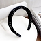 Wave Point Cloth Hair Bands, Black, 173x156mm