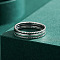 925 Sterling Silver Finger Rings for Women, Antique Silver, US Size 9(18.9mm)