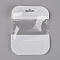 PET Zip Lock Bags, Resealable Bags, Self Seal Bag, Rectangle, White, 10.9x8.5x0.15cm