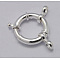 925 Sterling Silver Large Spring Rings Clasps, Silver, 15mm