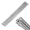 Round Aluminum Alloy Wire, for DIY Jewelry Craft Making, Platinum, 25x0.2cm, 10pcs/set