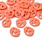 Halloween Theme Handmade Polymer Clay Cabochons, Pumpkin, Tomato, 12x10x1mm, about 7692pcs/1000g