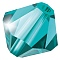 Preciosa® Crystal Beads, Czech Crystal, Bicone(451 69 302 Rondelle), 60230 Blue Zircon, 6mm, Hole: 1mm