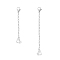 2Pcs 2 Styles 304 Stainless Steel Chain Extender, with Heart Charms, Stainless Steel Color, 50.8~74mm, 1pc/style