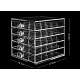 アクリルネイルアートツールボックス  化粧箱  14.7x17.8x16.4層  透明  20mm  [1]コンパートメント/層 MRMJ-R070-10-2