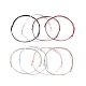 Fabbricazione di braccialetti con cordino intrecciato in poliestere regolabile AJEW-JB01110-1