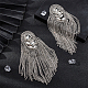 Модные погоны с кисточками из сплава AJEW-WH0278-05P-5