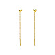 Herz-Messing-Ohrfaden&nbsp;FS-WGE06F8-01-3