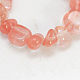 Cherry Quartz Glass Beads Strands G-D285-3-1