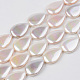 Electroplate Natural Freshwater Shell Beads Strands SHEL-R049-026B-1