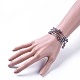 Five Loops Fashion Wrap Bracelets BJEW-JB04595-03-4