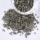 Galvanoplastie perles cylindriques en verre SEED-Q036-01A-B03-1