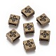 Tibetan Style Alloy Square Slide Charms TIBE-S264-01AB-NR-1