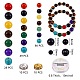 7 kits de fabrication de bracelet chakra DIY-SZ0006-32-2