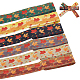 Benecreat 6 Yards 6-Farben-Herbst doppelseitig bedrucktes Polyesterband OCOR-BC0005-37-1