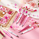 Olycraft Breast Cancer Theme DIY Personalized Beadable Pen Sets DIY-OC0010-95-5