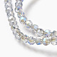 Chapelets de perles en verre électroplaqué EGLA-D021-16-3