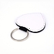 PU Leather Sublimation Blanks Keychains KEYC-WH0018-04-3