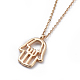 Real 18K Gold Plated Brass Pendants Necklaces NJEW-JN02421-04-2