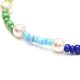 Collana di perle di semi di vetro e perle di vetro per donne ragazza X1-NJEW-TA00007-4