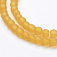 Chapelets de perles en verre transparent GLAA-S031-4mm-11-2