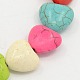 Heart Synthetic Turquoise Beads Strands TURQ-G141-B-03-2