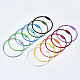 Spray Painted 201 Stainless Steel Wire Cable Keychains BJEW-T019-01-1