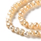Fili di perle di perle d'acqua dolce coltivate naturali PEAR-E018-81-3