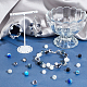 PandaHall Black Blue Glass Beads CCG-PH0001-02-2