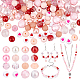 PH PandaHall 480pcs Pink Acrylic Beads OACR-PH0001-93-1