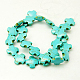 Chapelets de perles en turquoise synthétique TURQ-H055-28-1