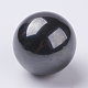 磁気あり合成ヘマタイトビーズ  宝石の球  穴なし/ドリルなし  ラウンド  33mm G-K225-08-2