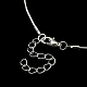 Collier chaîne serpent carré en laiton pour hommes femmes MAK-YW0001-10-2